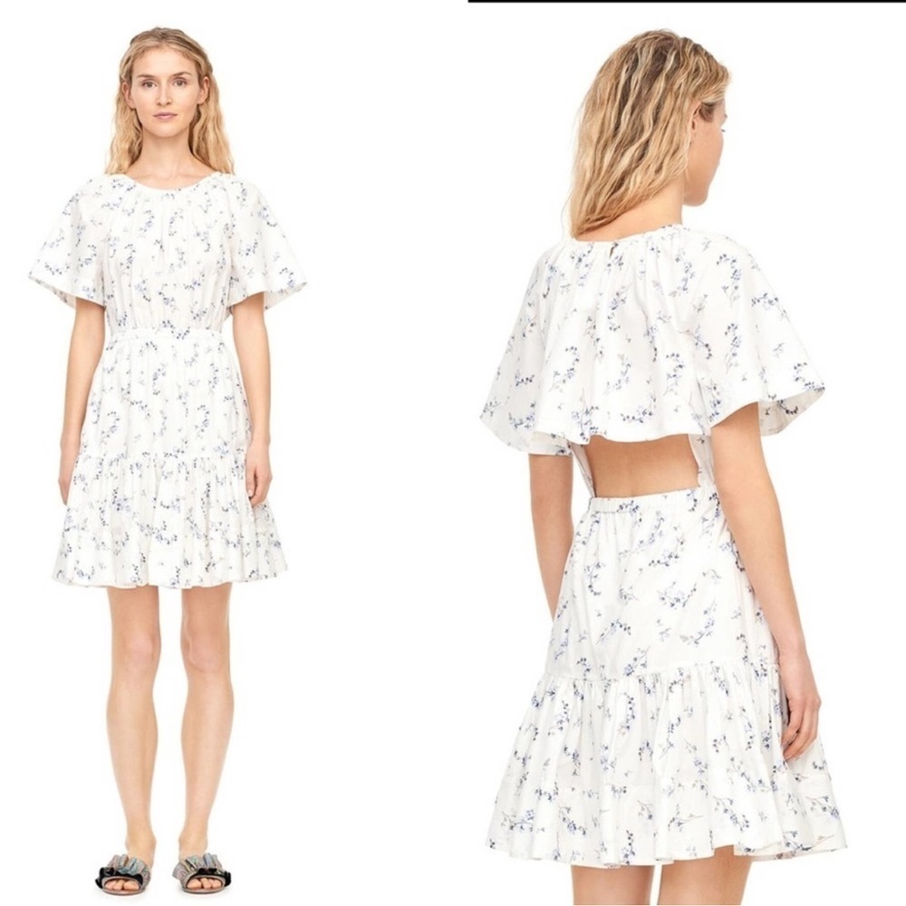 Rebecca Taylor Francine Floral Poplin Dress Size: 0
